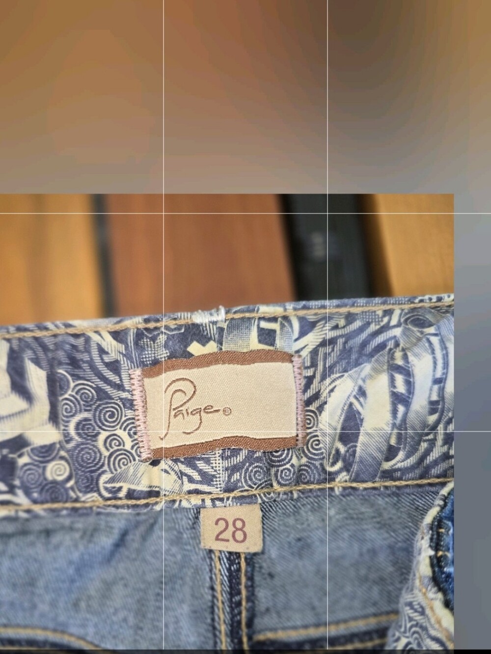 Paige Premium Denim High Heel Bootcut Jeans Dark Wash Double Button Dize 28 - Picture 8 of 12